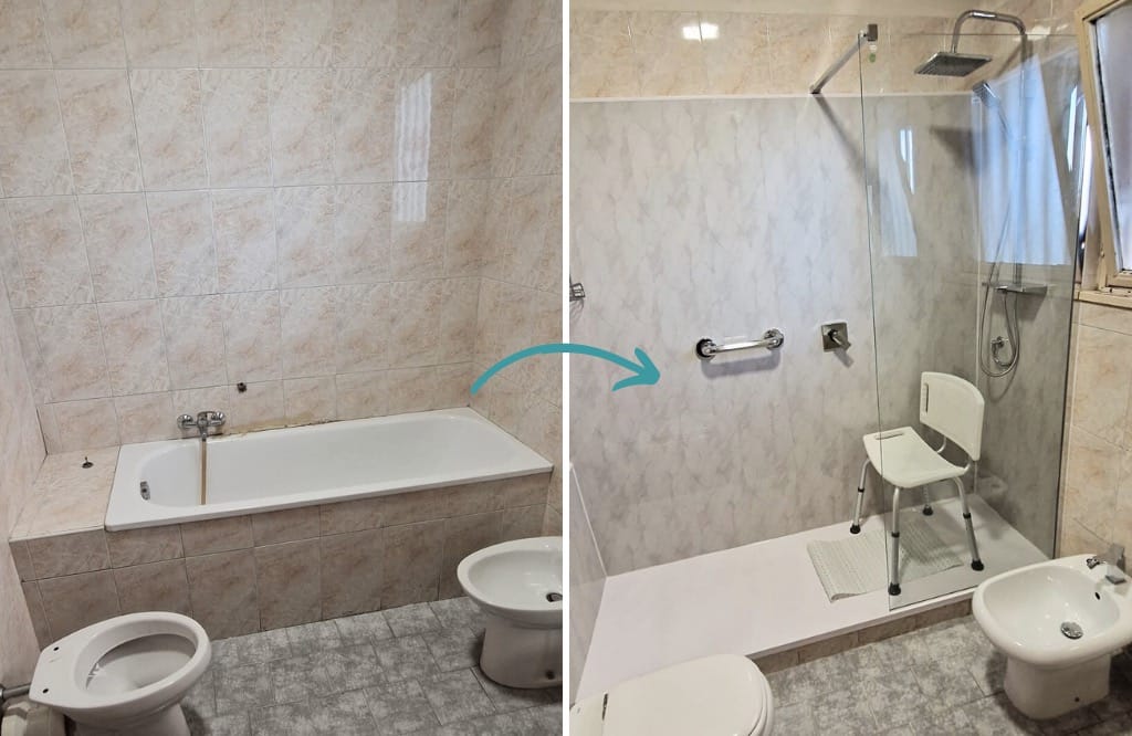 Cosa si intende per doccia walk-in? | Docciatime.it trasforma da bagno in doccia in sole 6 ore