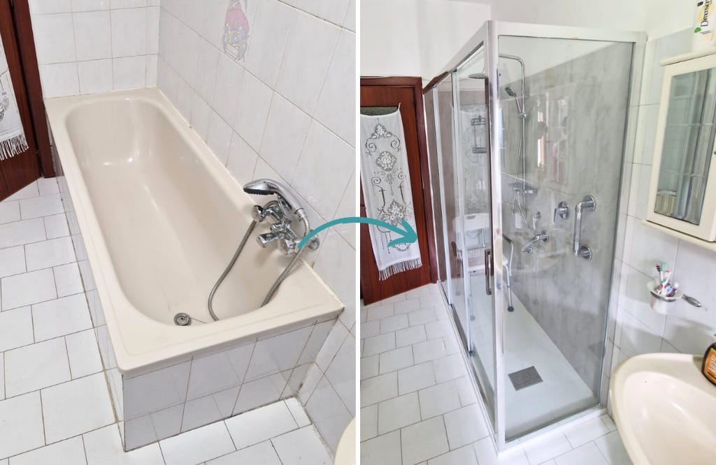 Come attrezzare una doccia per anziani? | Docciatime.it trasforma da bagno in doccia in sole 6 ore